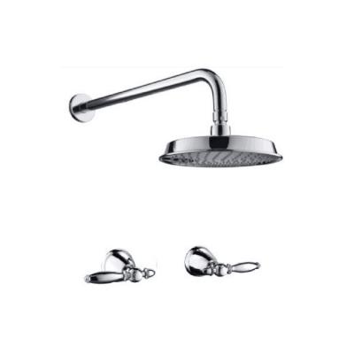 China Without Slide Bar Hot Selling Chrome Wall Mounted Bath Shower Faucet For Bathroom for sale