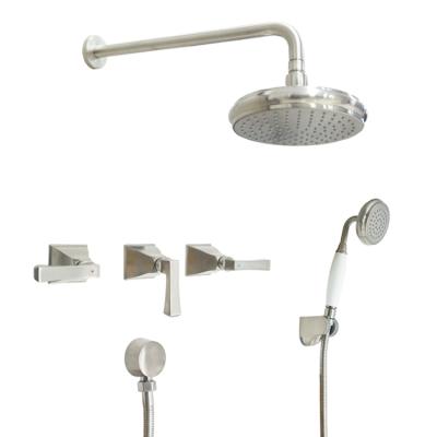 China Without Slide Bar 2 Way Thermostatic Rain Shower Head Tradition Ceiling Rainfall Shower System for sale