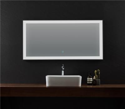 China SUS304 LED Mirror Frame Bathroom Mirror Light Modern Wall Mounted Smart Makeup LED Mirror for sale