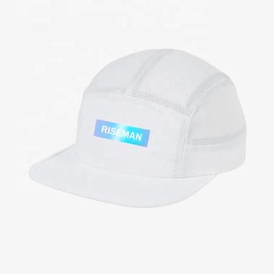 China 7/8 Panel Sports Night Running Hat Wholesale Custom Quick Dry Hat With Reflective Printing for sale