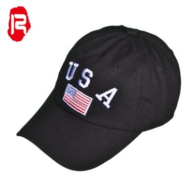 China New Design JOINT Vintage Curve Brim Black Caps Custom 3D Embroidery Dad Hat Baseball Cap for sale