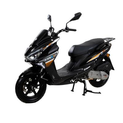 China Front: Disc brake; Rear: 2022 Hot Sale 150CC Gasoline Drum Brake Mini Gasoline Motorcycle Adult Portable Cheap Fuel Scooter for sale