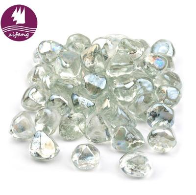 China Factory Wholesale Contemporary Cheap Fireproof Diamond Glass For Fireplace Decor for sale