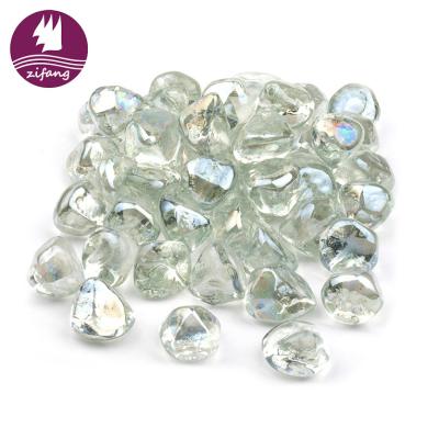 China Wholesale High Quality Raindrop Stocked Luster Zircon Fire Glass for sale