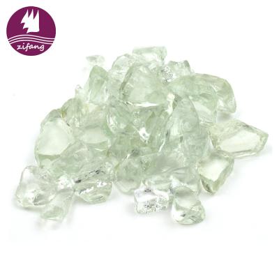 China Excellent Contemporary Glass Products Fire Pit Tumbled Glass Rocks for sale