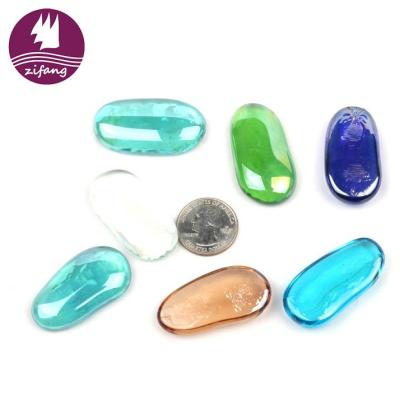 China Modern Decorative Multicolor Artificial Stone Worry Loose Fancy Glass Stone for sale