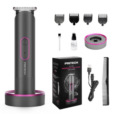 China Car PRITECH IPX5 Barber Hair Clippers Rechargeable Electric Washable Hair Trimmer With LED Indicator for sale