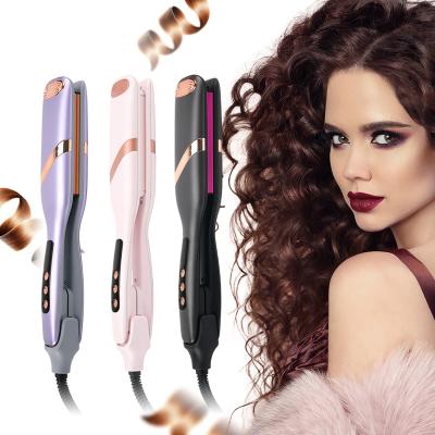 China Professional Hotel Hair Curler Chinese Croquettes S-shape Hesitate Anti Scalding Crimper Curling Iron Pink Hair Curler for sale