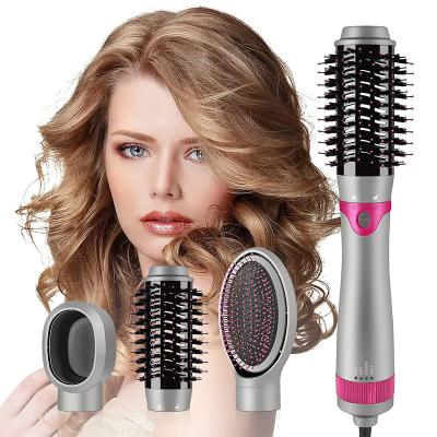 China Ionic 5 in 1Negative Electric Hair Curler Straightener Brush Ionic Hair Dryer Brush Blow Dryer and Hot Volumizer Styler Airbrush for sale