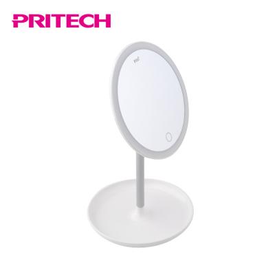 China PRITECH Modern Professional Fancy Eco Charging Led Lighted Makeup Mirror for sale