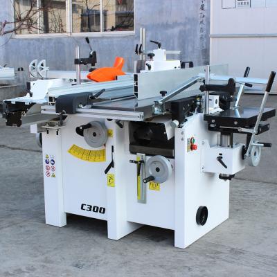 China 0-2kW 5 in 1 Combined Sliding Panel Saw Spindle Moulder Table Woodworking Planer Machine for sale