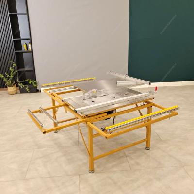 China Woodworking Cutting Panel Saw with Portable Folding Table and Slide Sawing Technology for sale