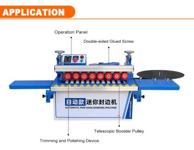 Cina Piccola macchina per la lavorazione del legno MDF Polish Edgebander Semi-automatica per la curvatura del bordo in PVC in vendita