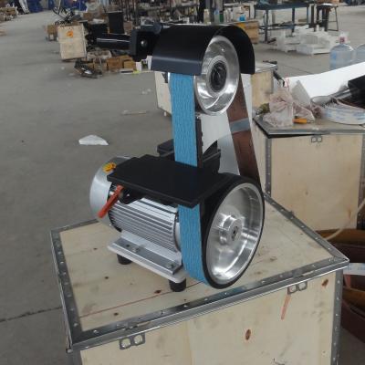 China PMS1200 Industrial Belt Grinder Sander para faca Máquina de correia de arejar metal de velocidade variável à venda