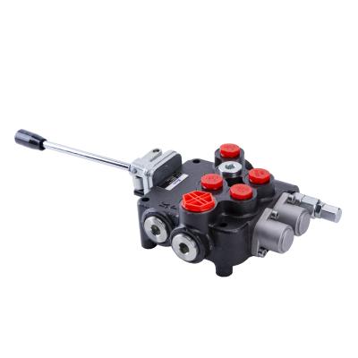 China Cast Iron Joystick Control 80LPM Spools Hydraulic Directional Contral Valve For 250bar Monoblock Hydraulic Distributor for sale