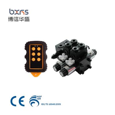 China Drill Rig Narrow Open Center Electric Solenoid Control Wireless Remote Control Directional Hydraulic Valve for sale