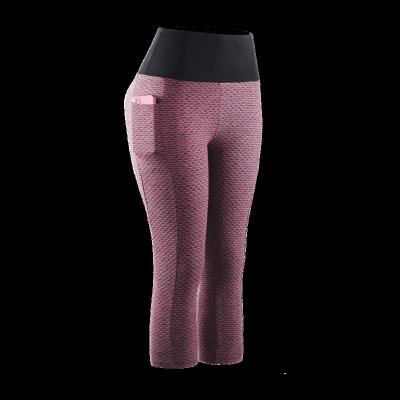 China 2022 New Custom Hip LOGO Compression Pants Sports Capris Tight Breathable Women's Elastic Quick Dry Sports Yoga Yoga Capris for sale