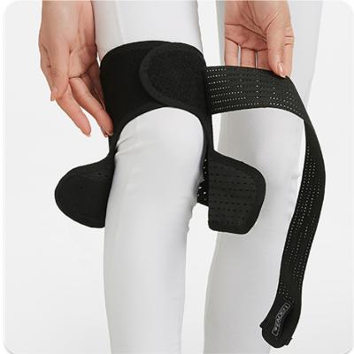 China Wholesale Basic Retail Protective Compression Elastic Knitted Polyester And Nylon Knee Pads Knee Support With Belt for sale