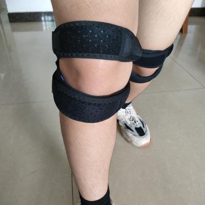 China Custom Colorful Logo Knee Support Brace Patella Knee Strap Open Patella Basic Protective Band for sale