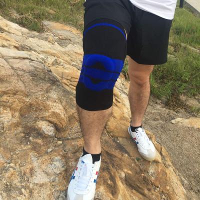 China High Quality Breathable Elastic Nylon Knee Brace Basic Protective Knee Sleeve Customized Logo Comfortable Knee Pad Sports for sale