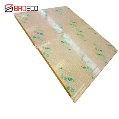 China Warehouse Colored Corrugated Rock Wool Sandwich Panel For Wall for sale