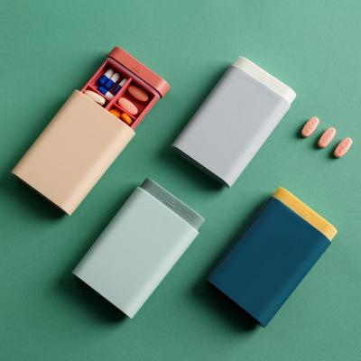 China Multi Outdoor Portable Travel ABS Plastic Pill Box Pill Box Case Pill Box Case Functions Medicine Tablet Container Box for sale