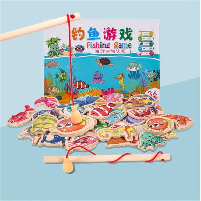 China Baby Playing Magnetic Fishing Pool Toys Game for Kids - Water Table Tub Kiddie Party Toy with Pole Rod Net Plastic Floating Fish Toddler for sale