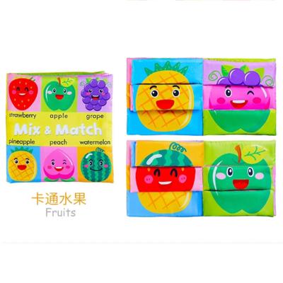 China Earlier Education Baby Cloth Book Set New Soft Kids Learning Toy For Babies In Stock Book Cloth Educational Custom Cloth Book for sale