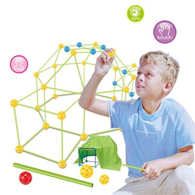 China Cartoon Toy Variety DIY Education Science and Education Bead Tent Playhouse Bent Back Border Block Puzzle Indoor and Outdoor Children's Toys for sale