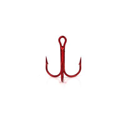 China Eupheng EP-35647 Hi-Carbon Steel Treble Hooks Round Bent High Carbon Steel Brown Red Freshwater Saltwater 2# 3# 12# Black Nickel for sale