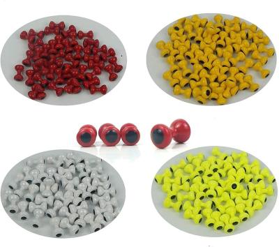 China Fly Tying Lead Dumbbell Eyes Fly Tying Bead Materials, Various Colors, Easy to Use, Flames, Crafts, Baitfish, Spinner Flies, (B10)) for sale