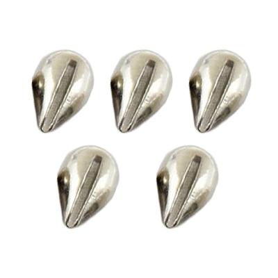 China Tungsten Slotted Tungsten Teardrop Form Fly Fishing Beads Platinum Fly Tying Beads Material (B10) for sale