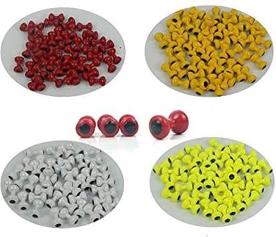 China Lead 50pcs Per Package Outstanding Lead Real Eyes Lead Dumbbell Beads With Eyes Lead To Fly Tying Beads To Fly Tying Materials (B10) for sale