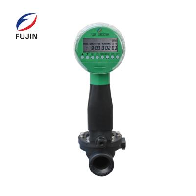 China Automatic Garden Irrigation System 3 Inch Electric Water Solenoid Valve 9V Battery / Solar Powered Water Timer For Farm Irrigation Systems for sale