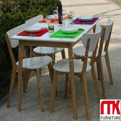 China Birch Solid Wood Chair / Wood Chair / One Table Two Chairs 8 Seater Dining Table for sale