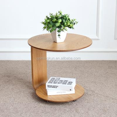 China Plywood Side Table Sofa Table Solid Wood Round Table for sale