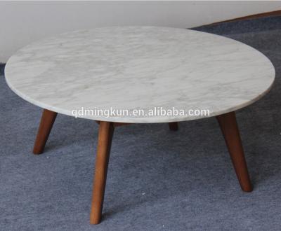 China Coffee Table Wood Leg Coffee Table With Granite Top for sale