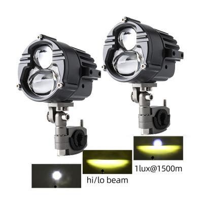 China 3 Inch Luces Led Para Motocicleta Motorcycle Foglamp Faro Aluminum Headlight Aviation Dual Lens Color Parts/Pc Led De Trabajo Para Moto for sale