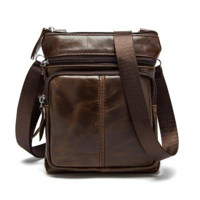 China GENUINE LEATHER men's shoulder bag genuine leather cross - body bag for men for sale