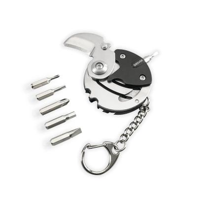 China Optional Outdoor Multi-Function Handy Tools Survival Optional Outdoor Multi-Function Handy Tools Walkman Screwdriver EDC Pocket Key Chain Knife for sale