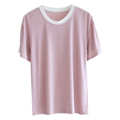 China Custom Manufacturer Cheap Price Anti-wrinkle Six Color Short Sleeve T Shirts For Women for sale