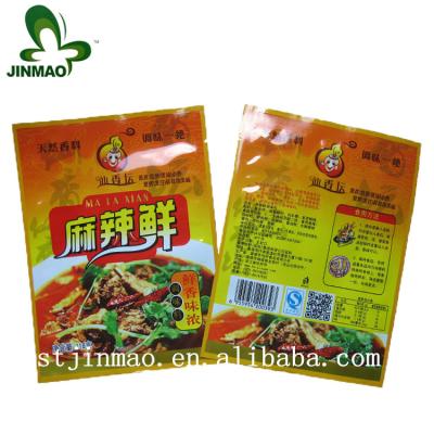 China Safety Plastic Food Packaging For Spice / Aluminum Foil Seal Gusset Bag for sale