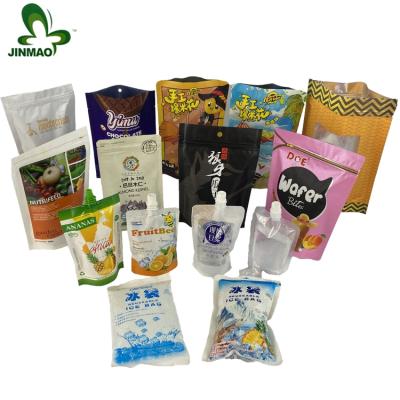 China Custom Printed Plastic Food Moisture Proof Bags Zip Lock Matte Stand Up Pouch With Window for sale