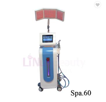 China Skin Tightening Machineled Photon Light Therapy Latest Skin Care Led PDT Oxygen Jet Water Facial Light Face Peeling Ultrasonic Scrubber for sale