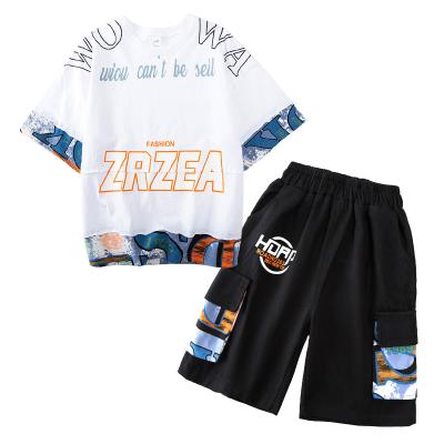 China 2022 New Comfortable And Safe Two-piece Short-sleeved Shorts Boys Suit For Summer for sale