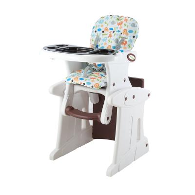 China 2021 Chinese factory production simple and easy to be high Assembled baby table and baby chair the baby plastic referee chair 3 in 1 for sale