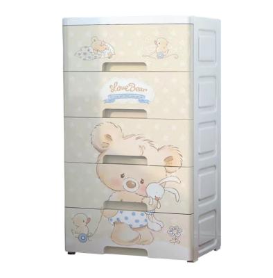 China Modern Type Drawer Baby Wardrobe Baby Drawer Plastic Kids Store Multi-layer Storage Box Toys Storage Cabinet for sale