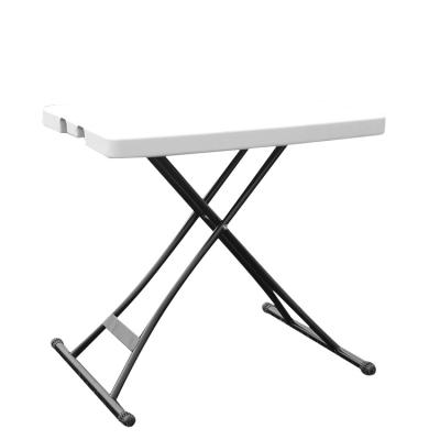 China Modern Easy Carry Handle Height Adjustable Craft Aluminum Camping Folding Table Picnic Table Serving Set for sale