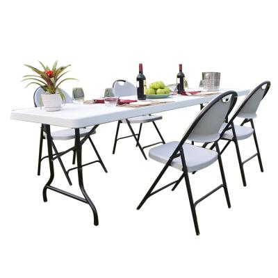 China Modern Outdoor Table Set 8ft Folding Table Folding Table And Chairs For Events for sale