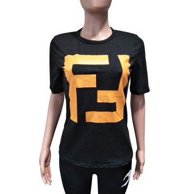 China 2022 Hot Selling Breathable Street Style Women's Custom T-shirt Printing Wholesale Women's Casual T-shirt for sale